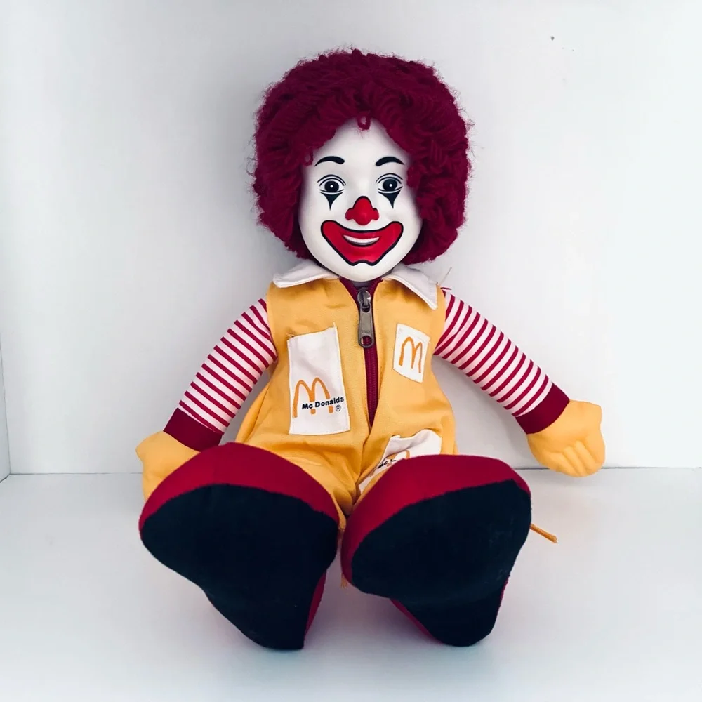 RARE New Vintage Clown RONALD MCDONALD, Doll, 1984, McDonald’s, 17 inch